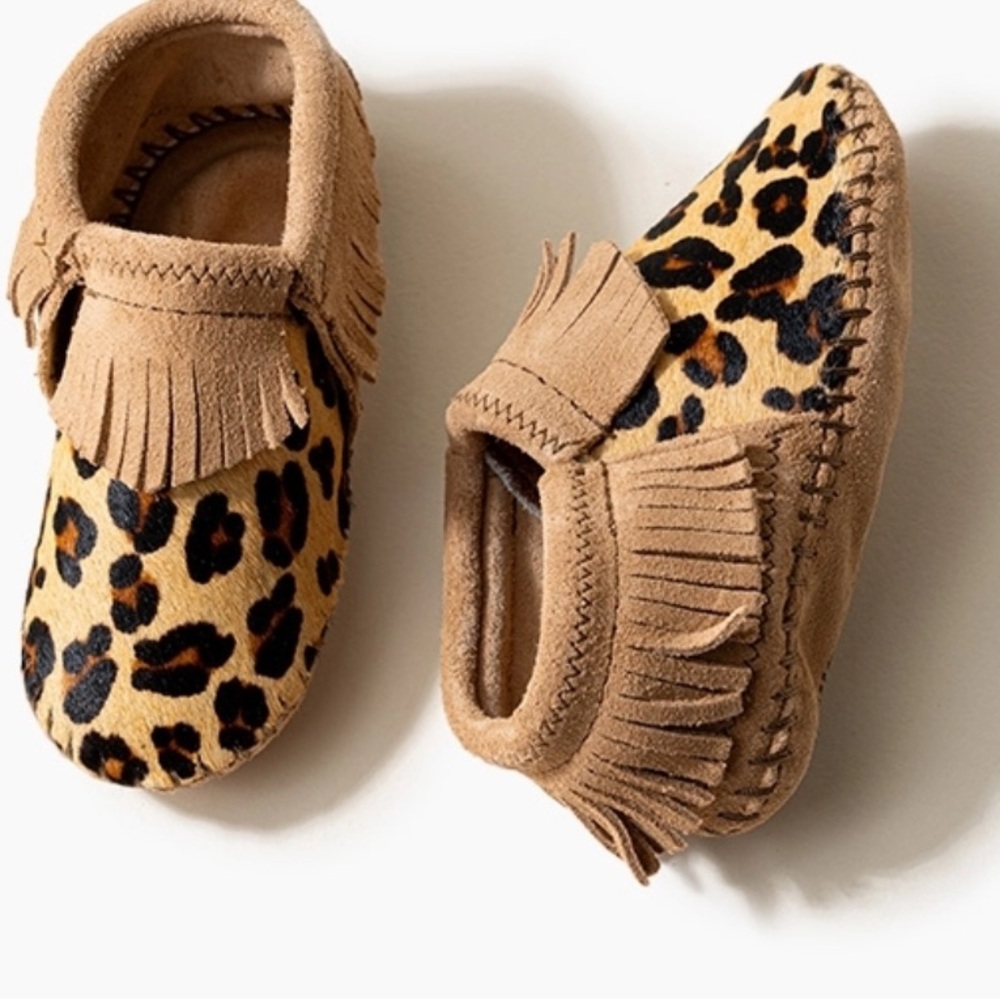 Minnetonka Moccasins Riley Bootie Leopard Print